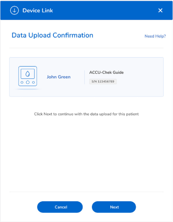 Écran confirmation de téléchargement